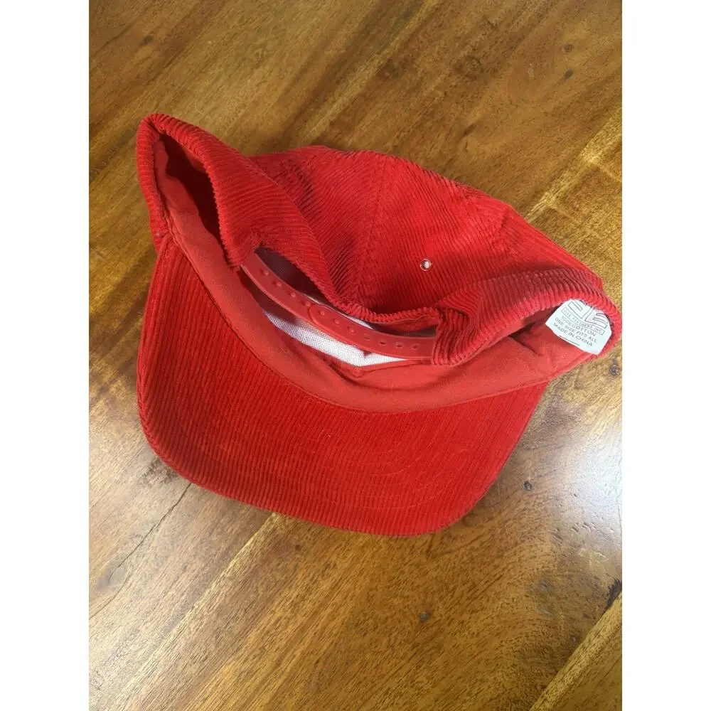 Vintage Bob Evans Corduroy Red Hat